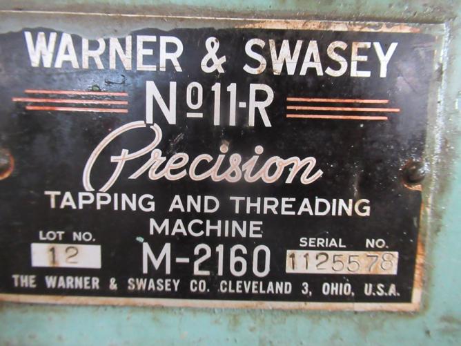 WARNER  SWASEY 11 R